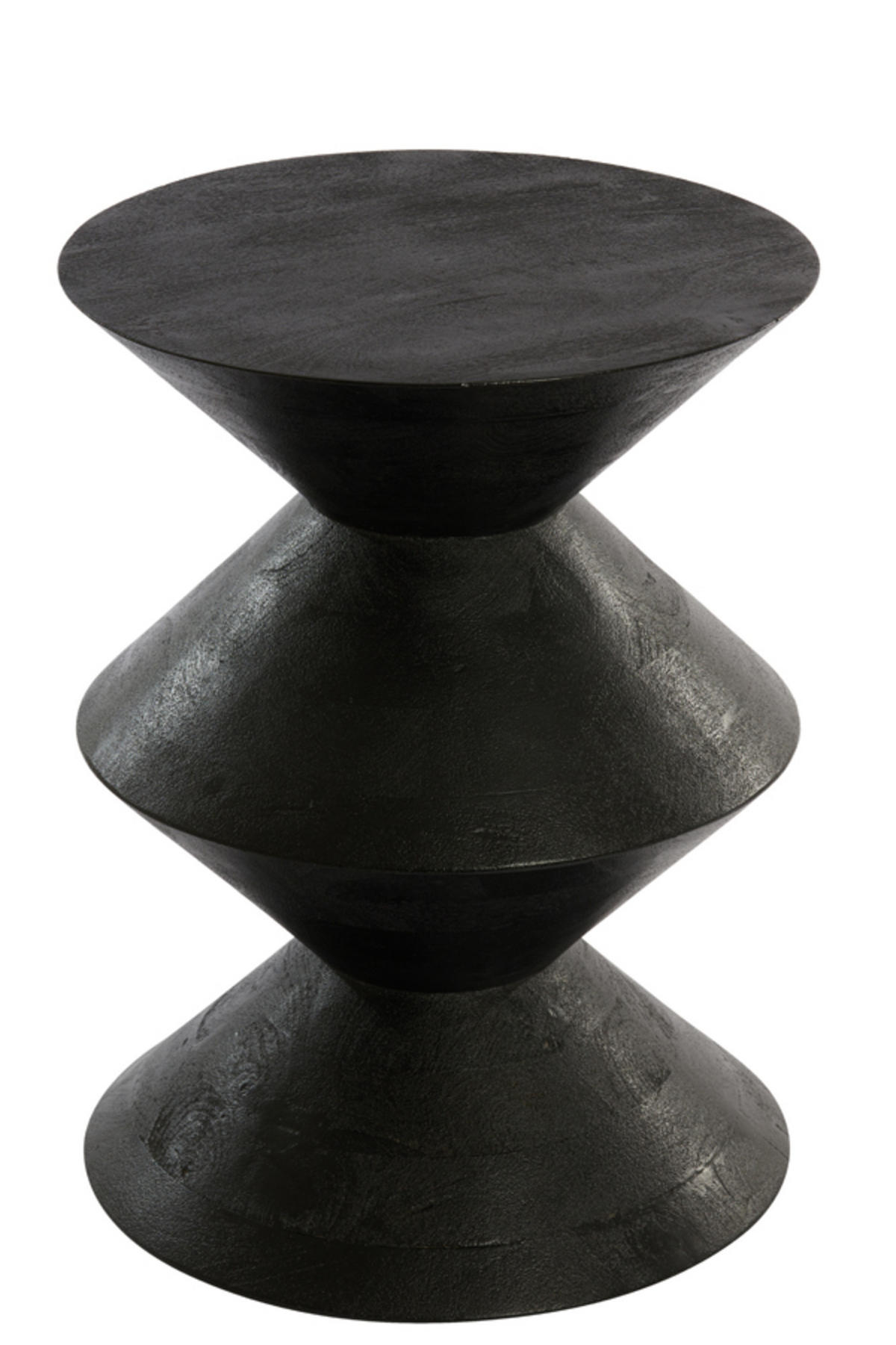 BEISTELLTISCH Larus Schwarz Ø45/60 cm - Schwarz, Holz (45/45/60cm) - Light & Living