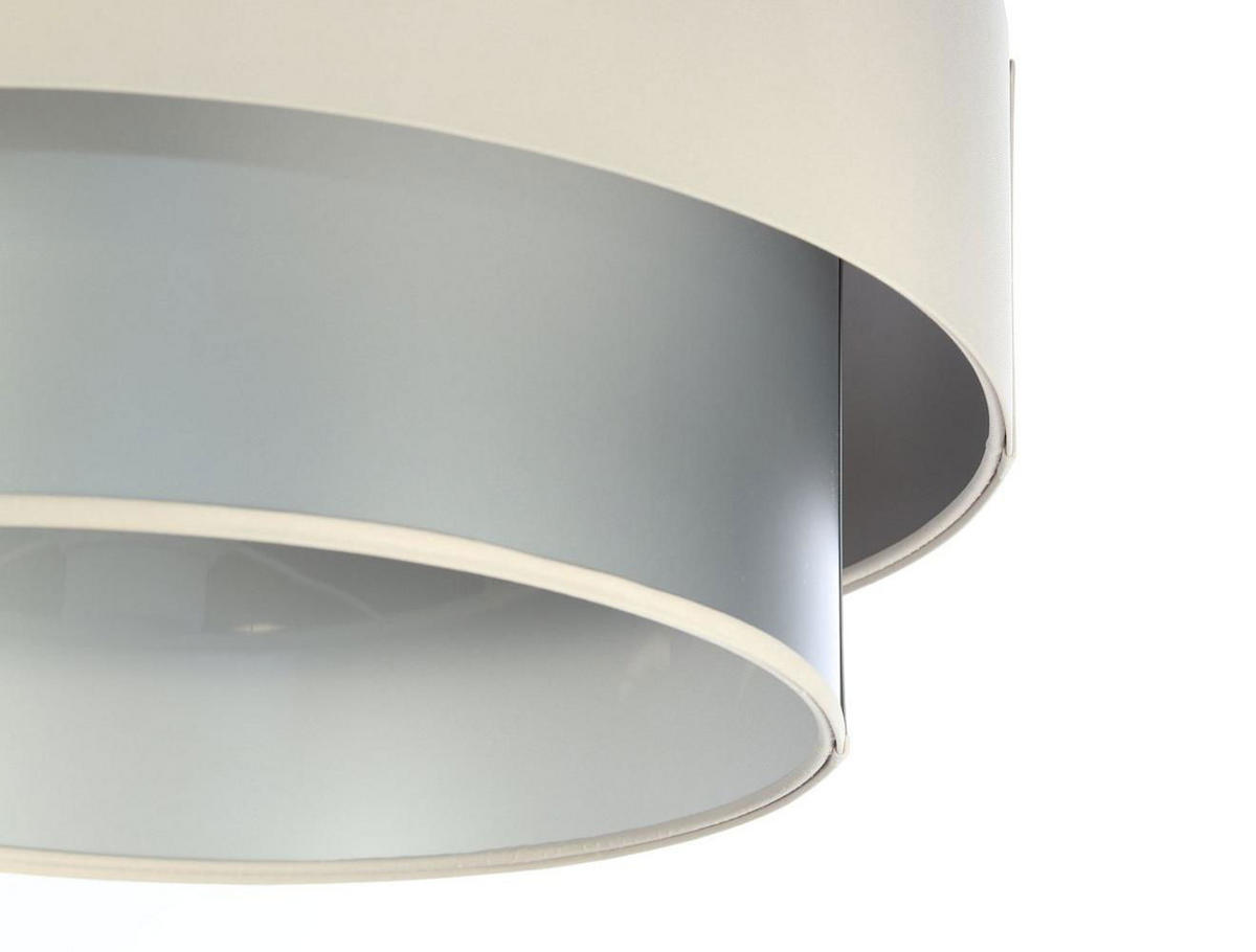 HÄNGELEUCHTE Silber 60/20 cm - Beige/Silberfarben, Kunststoff (60/1/20cm) - ONZENO