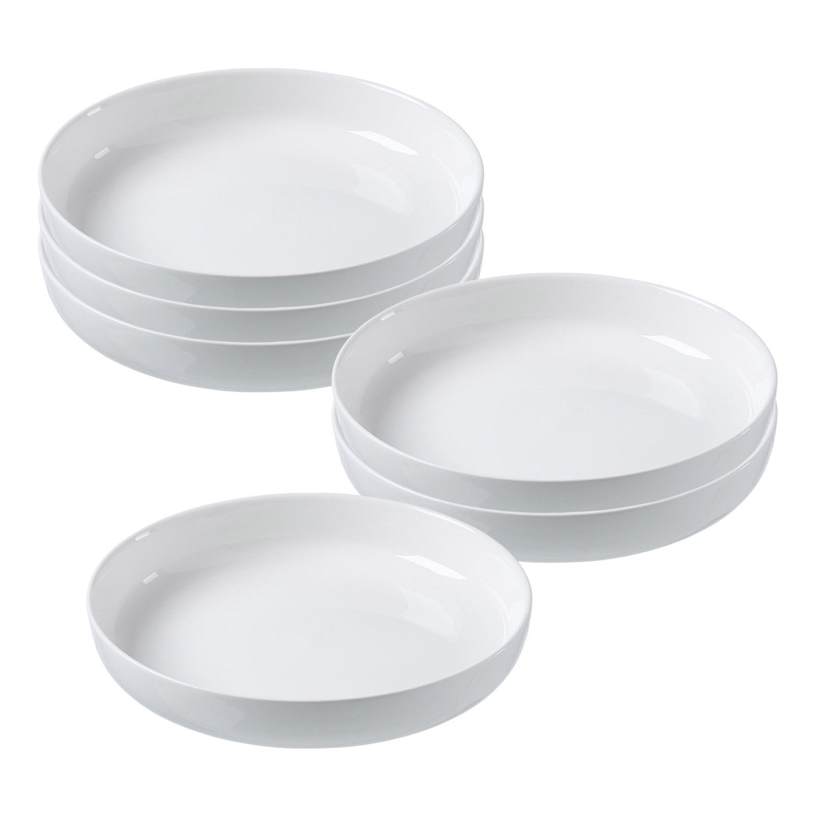PASTATELLER Skagen weiß ø 21,5 cm 6er Set - Weiß, Keramik (21.5cm) - Ritzenhoff Breker