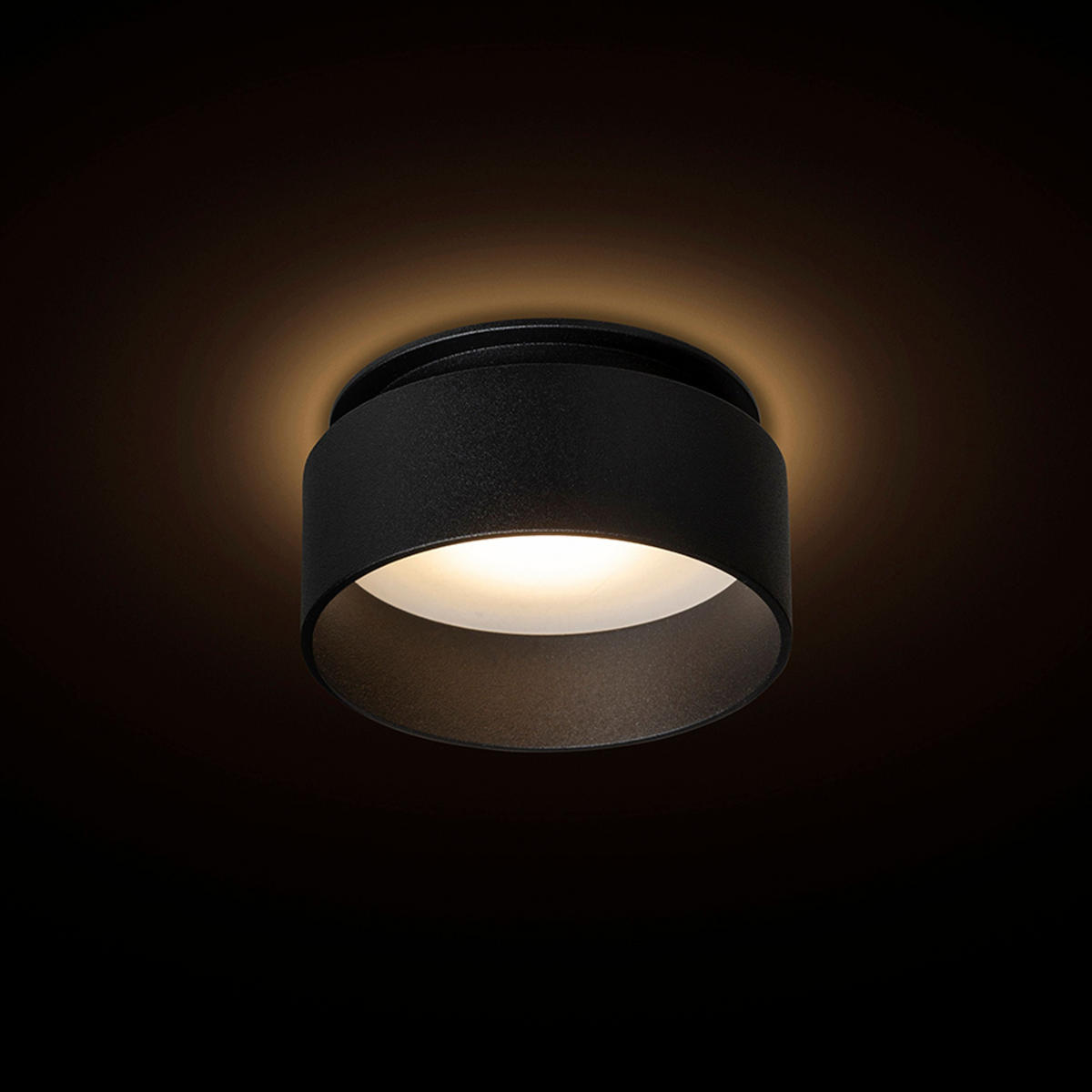 EINBAULEUCHTE TORD Schwarz 9 W - Schwarz, Metall (8/8/4cm) - Rendl