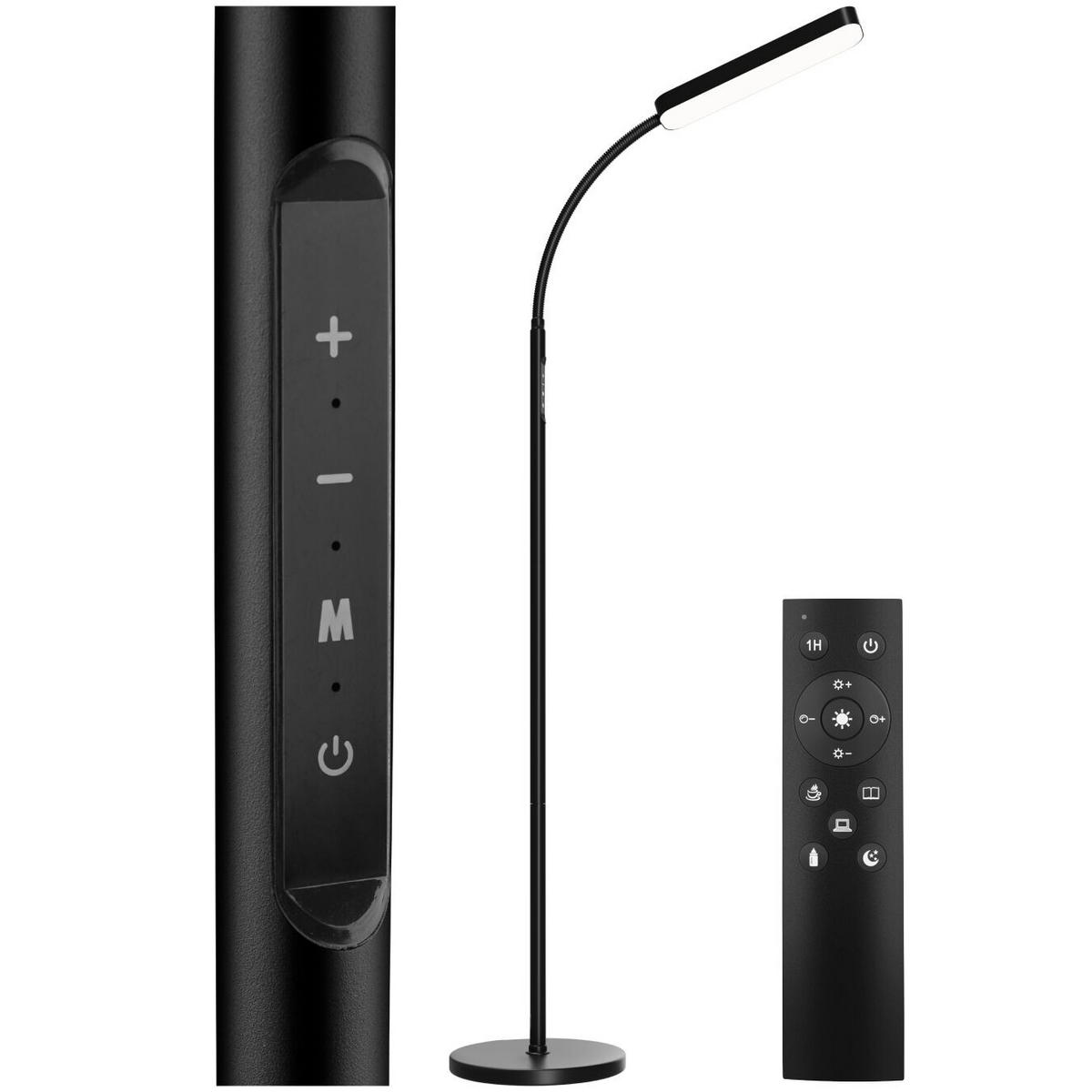 STEHLAMPE Prisma, 22 x 176 cm, schwarz - Schwarz, Metall (22/22/176cm) - tectake