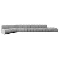 ECKSOFA modulares Sofa Brilo-L3 - 562x174x70 cm Grau - Hellgrau, Holzwerkstoff/Textil (562/174cm) - ALTDECOR