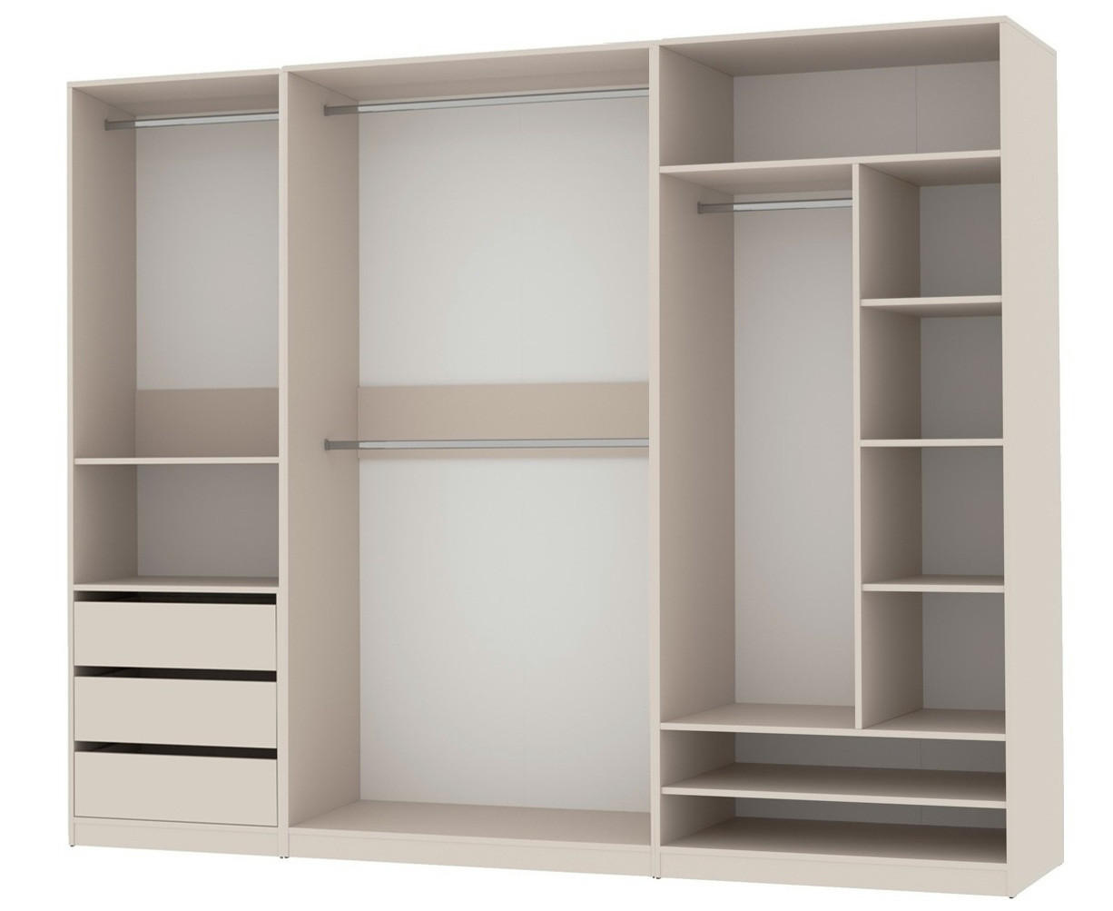 GARDEROBE OFFEN TRES SET P/C CASHMERE 250/206/51 cm - Kaschmir, Holzwerkstoff (250/206/51cm) - Marmex Möbel