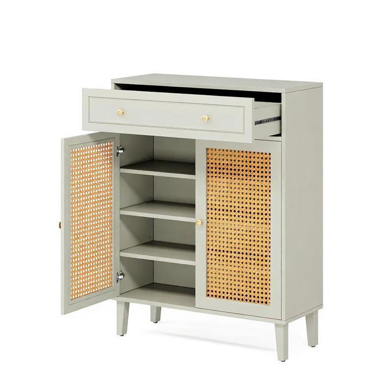SCHUHSCHRANK Mintgrün 80/40/110 cm - Mintgrün, Holzwerkstoff (80/110/40cm) - PANGIVO