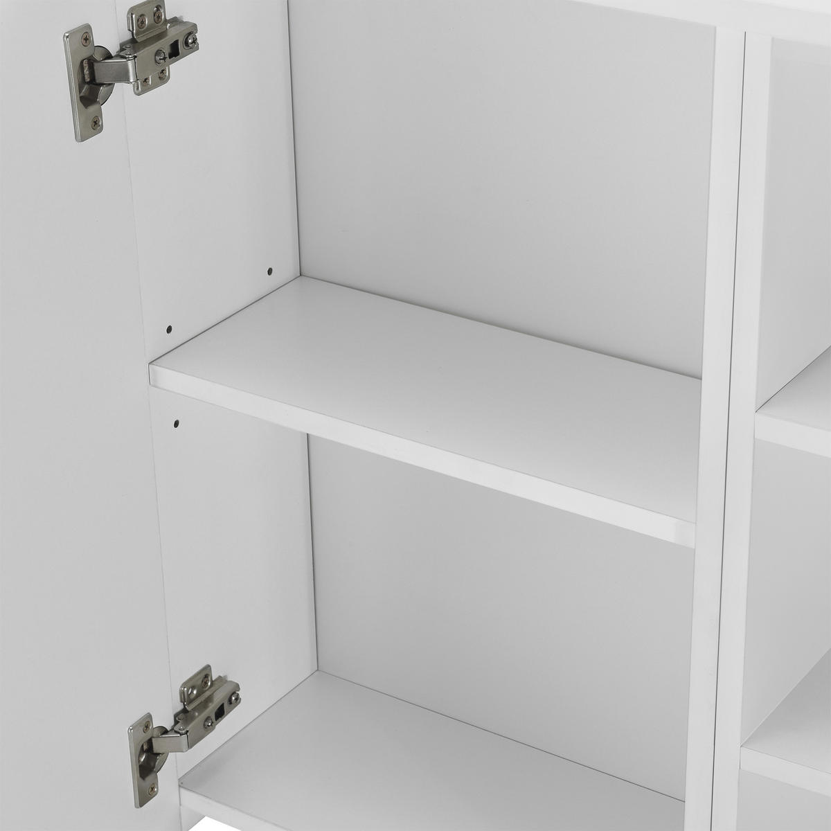 SPIEGELSCHRANK Harstad - Weiß, Holzwerkstoff (80/64/20cm) - [en.casa]