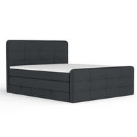 BOXSPRINGBETT Semplice Schwarz 180/200 cm - Schwarz, Holz/Holzwerkstoff (180/200cm) - Maison de Reve