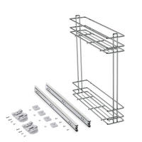 FLASCHENREGAL SupraMax, ausziehbar, Modul 150mm, Stahl, verchromt - Chromfarben, Metall (11.6/47/47.2cm) - EMUCA