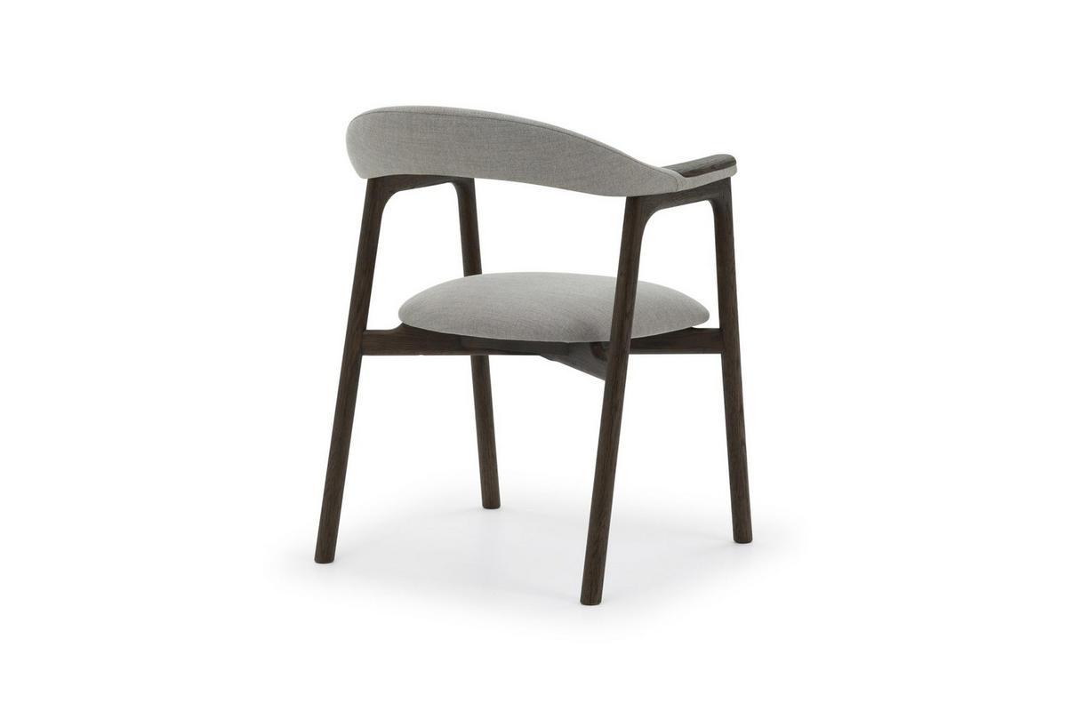 STUHL Franz, Braune Massiveiche - Braun, Holz (53/81/62cm) - WOODEK