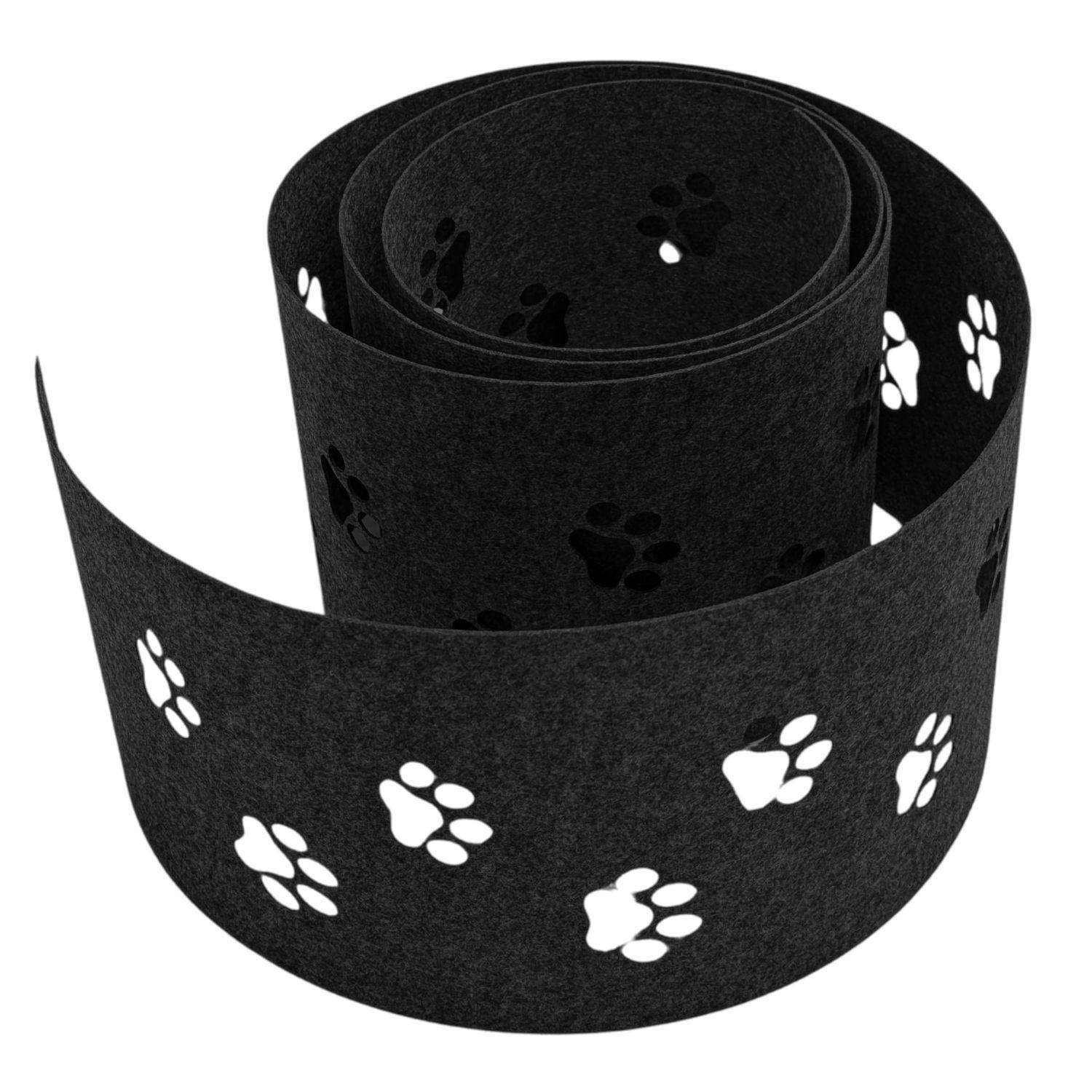 SICHTSCHUTZSTREIFEN Design Vlies Dekor Tapsi Einzelstreifen Schwarzgrau 2,55m - Schwarz, Kunststoff (260/19cm) - ZAUN|ZU