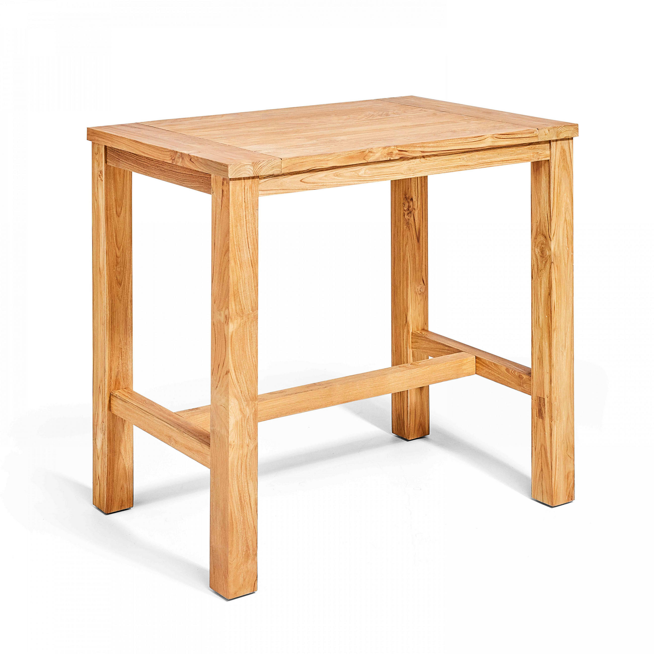 GARTENBARTISCH, Braun - Braun, Holz (80/120/110cm) - Oviala