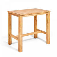 GARTENBARTISCH, Braun - Braun, Holz (80/120/110cm) - Oviala