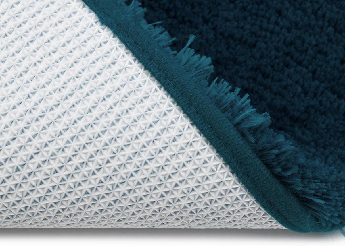 BADTEPPICH Deluxe LAGUNE 70X120CM - Blaugrau, Textil (120/70cm)