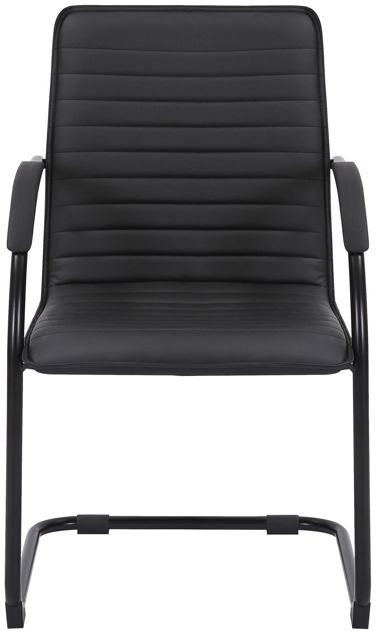 SCHWINGSTUHL Lederlook Schwarz/Schwarz - Schwarz, Textil/Metall (56/95/60cm) - CLP