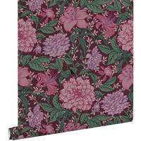 TAPETE Blumenmuster 50 x 900 cm - Lila, Papier (50/900cm) - ESTAhome