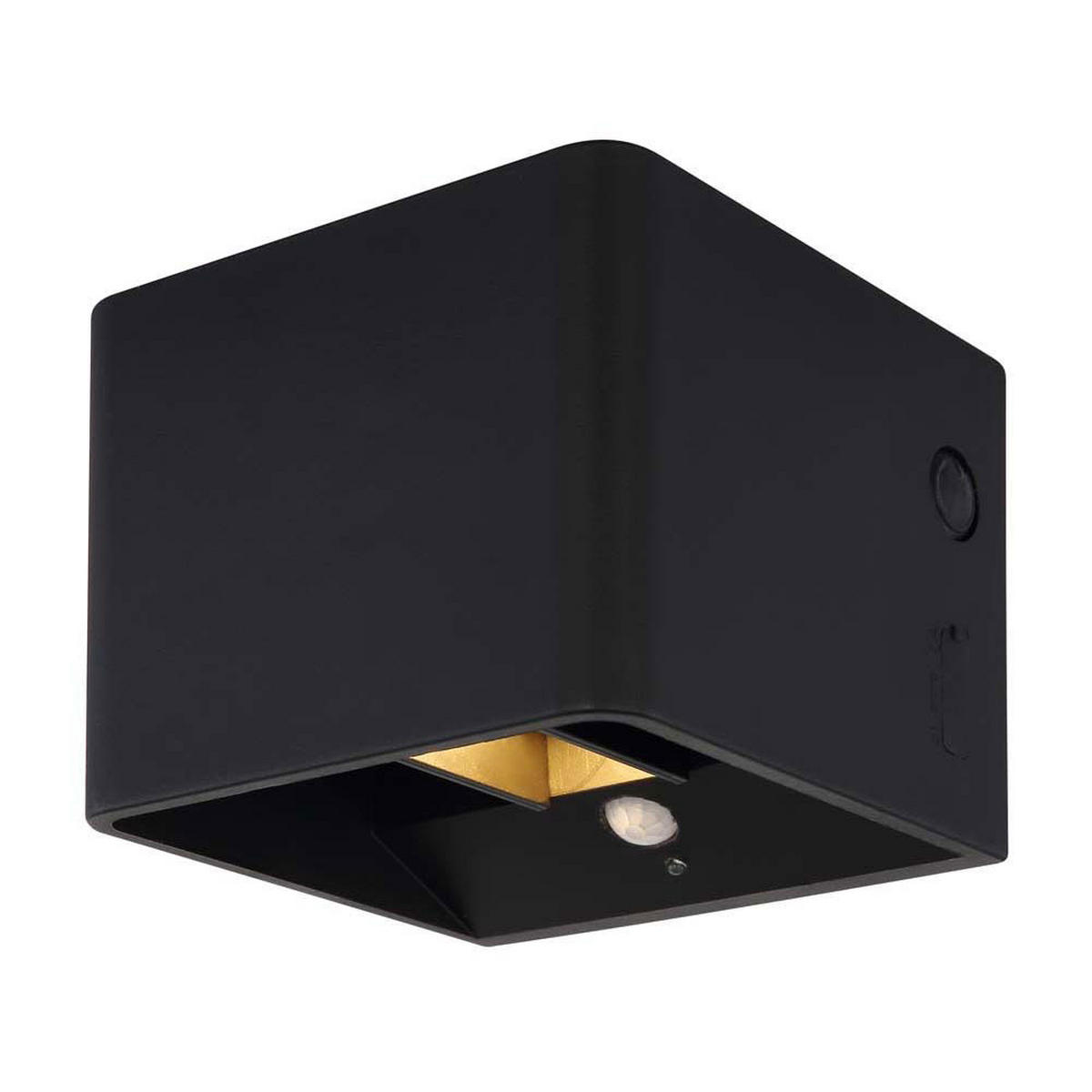 LED WANDLEUCHTE Veronika Schwarz - Schwarz, Metall (10.1/8/10.1cm) - Globo Lighting