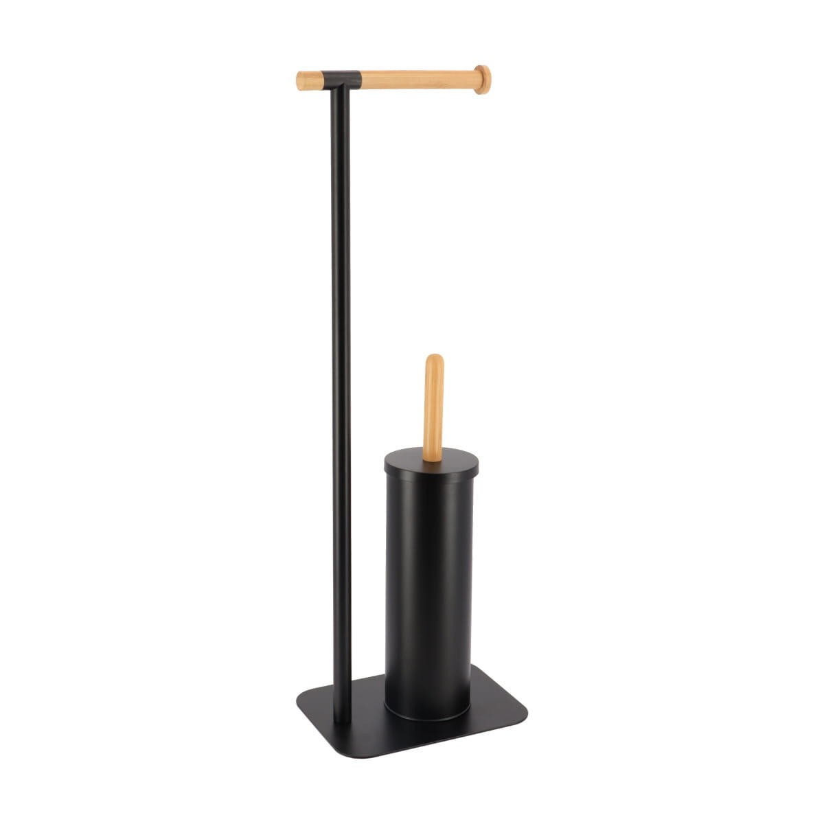 TOILETTENPAPIERSTÄNDER Mat 22/16/69,5 cm - Schwarz, Metall (16/69.5/22cm) - Tendance