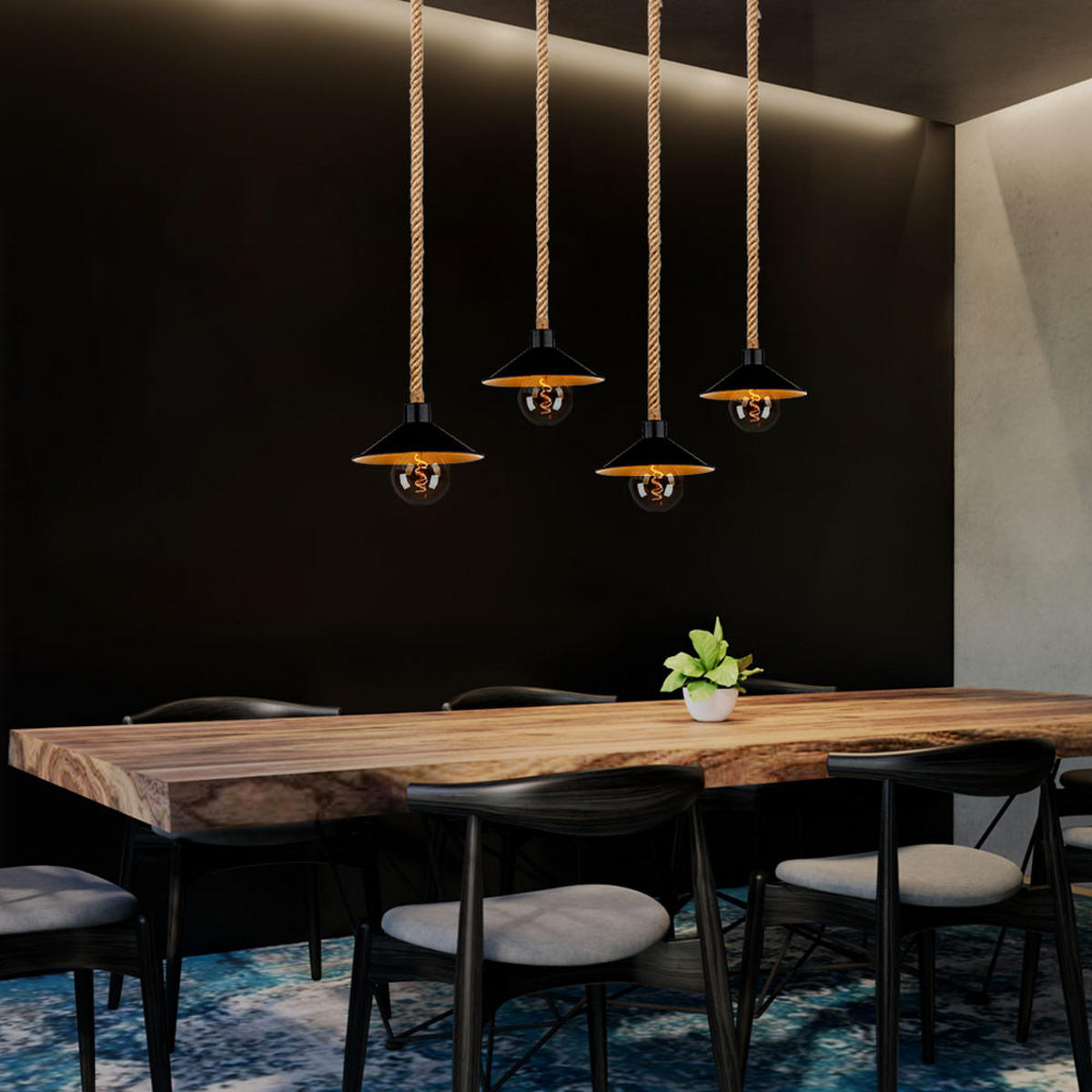 HÄNGELEUCHTE Metall Schwarz Gold - Schwarz, Metall (112.5/22/170cm)