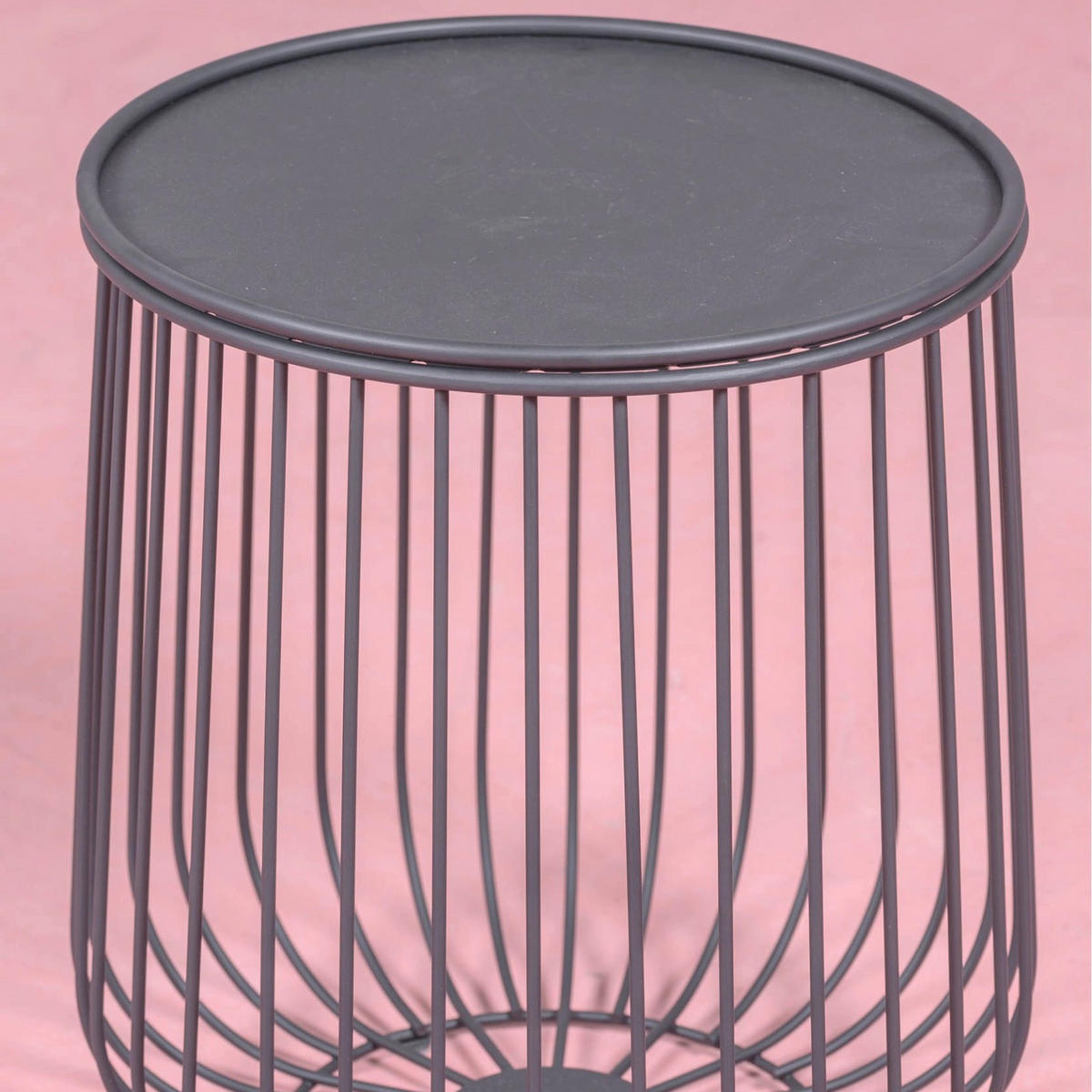 BEISTELLTISCH Rund Schwarz 31/35/41 cm - Schwarz, Metall (31/35/41cm) - Nest Dream