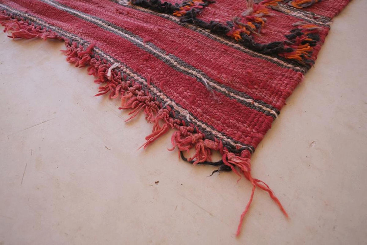 BERBERTEPPICH aus reiner Wolle 175x 467 cm - Rot, Naturmaterialien (175/467cm) - AFK Living