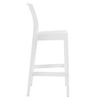 BARHOCKER 4er Set Maybrit weiß - Weiß, Kunststoff/Textil (45/105/51cm) - TPFLiving