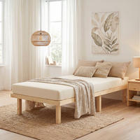 HOLZBETT 90/200 cm natur + Lattenrost - Naturfarben, Holz (90/200cm) - Homestyle4u