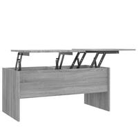 COUCHTISCH Grau Sonoma 102x50,5x46,5 cm Holzwerkstoff - Grau, Holzwerkstoff (102/50.5/46.5cm) - furnicato