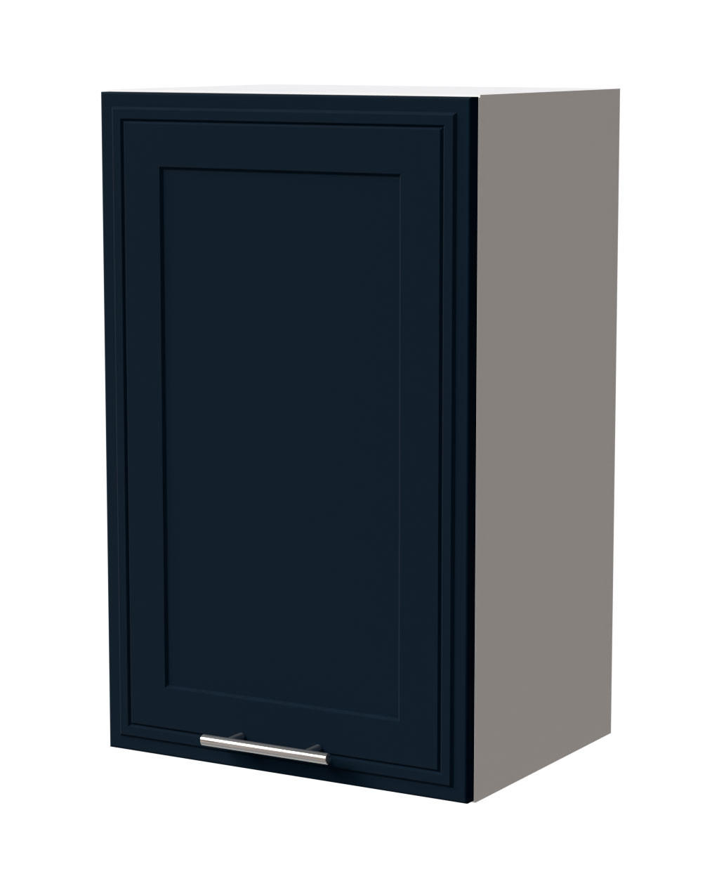 HÄNGESCHRANK Salo W2/45 Weiß / Indigo Matt 45 / 32,5 / 72cm - Weiß/Dunkelblau, Holz/Holzwerkstoff (45/72/32.5cm) - Feldmann-Wohnen