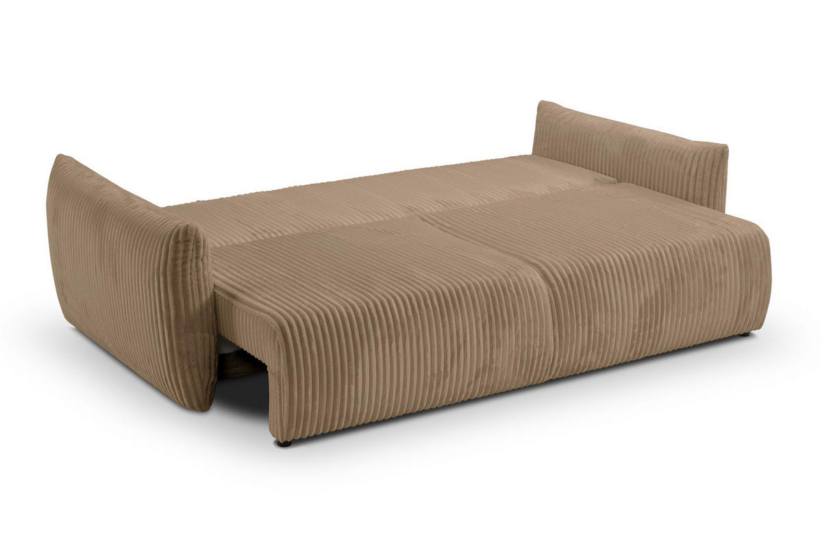 SOFA Hallora - Beige (Tilia 17) - Beige, Holzwerkstoff (240/88/108cm) - Möblo