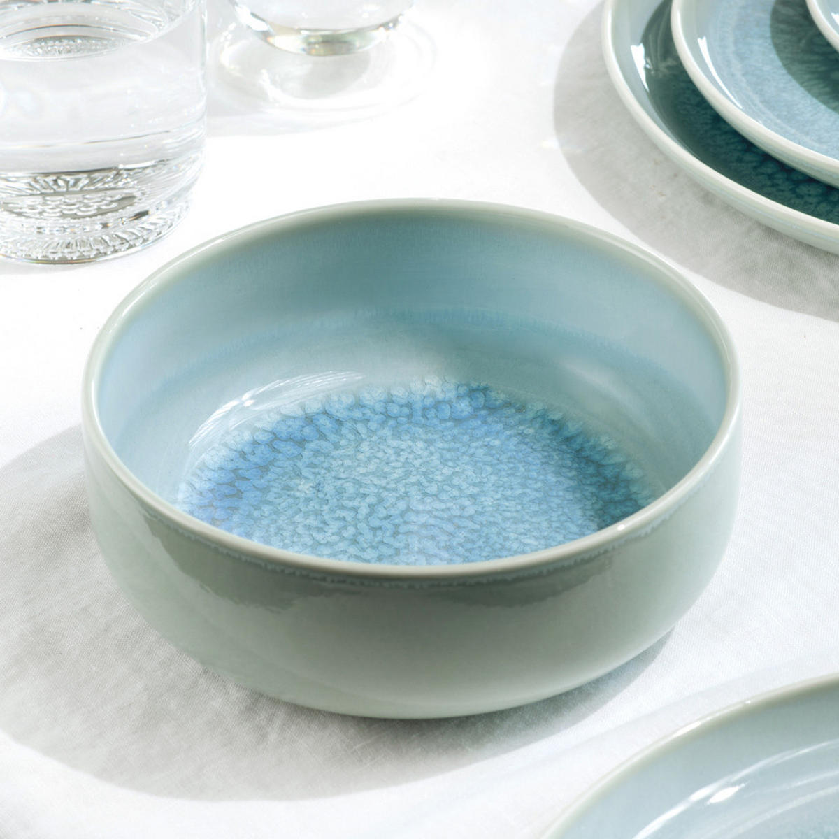 MÜSLISCHALEN Crafted Blueberry ø 15,8 cm 6er Set - Türkis, Keramik (15.8cm) - like.Villeroy & Boch