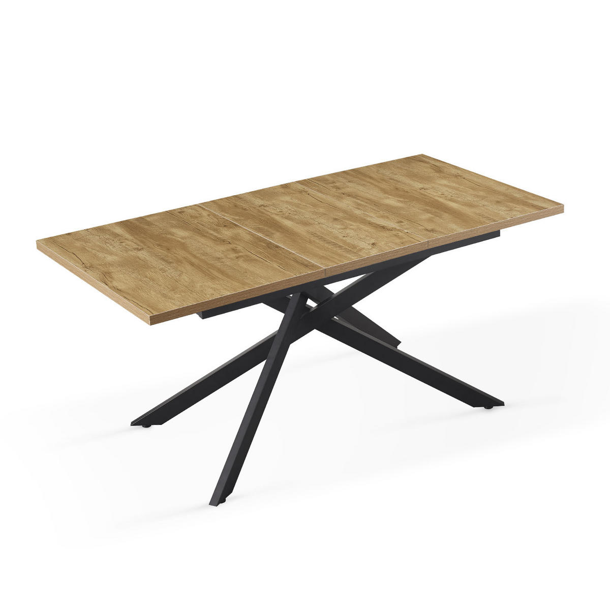 ESSTISCH LARS 120-160/80/76 cm Wildeiche - Wildeiche, Holz (80/120/76cm) - B&D Home