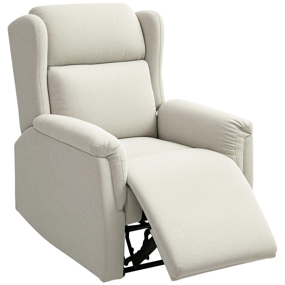 RELAXSESSEL DE-06377 160° neigbar, Fußstütze, Taschenfederkern Beige - Beige, Metall (80/101/94cm) - ComfortXL