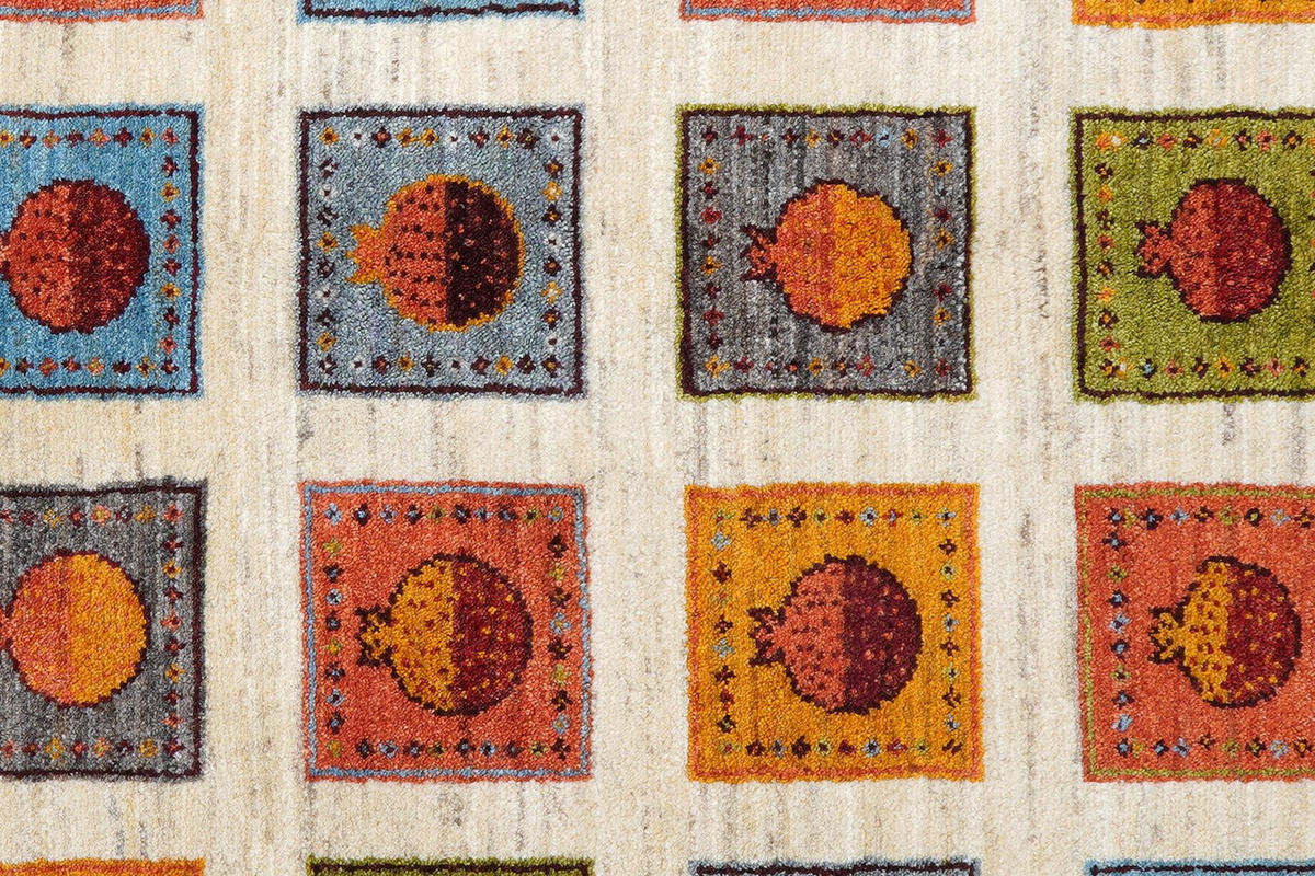 GABBEH-TEPPICH handgeknüpft Rizbaf Beige 239/170 cm Schurwolle - Beige, Textil (170/239cm) - Looma