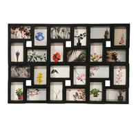 MULTIRAHMEN für 24 Fotos Mormo - Schwarz, Kunststoff (85/3/58cm) - SCENA LIVING