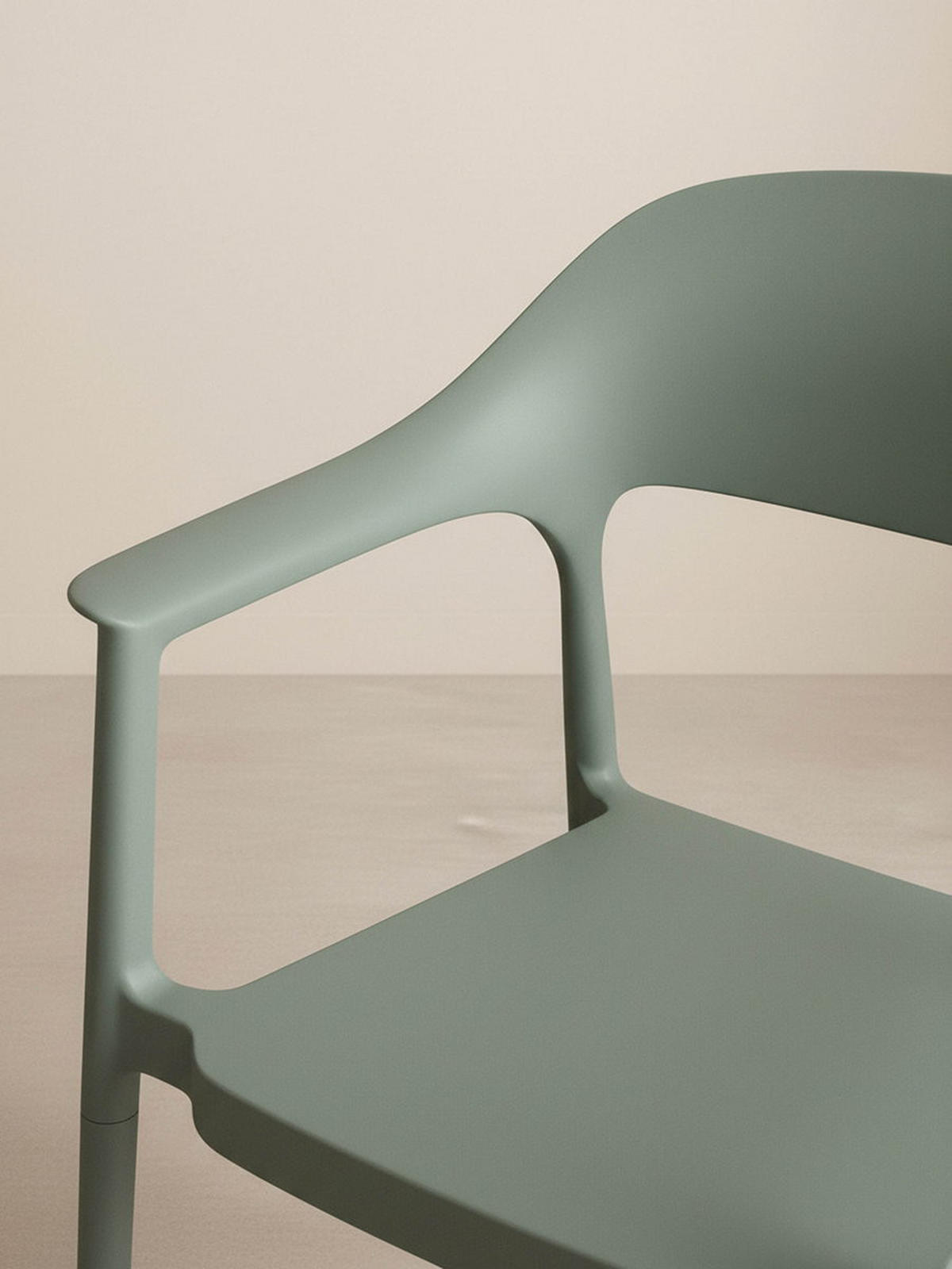 STUHL Brunel Grün 57.5 cm x 83 cm - Grün, Kunststoff (57/83/53cm) - Kenay Home