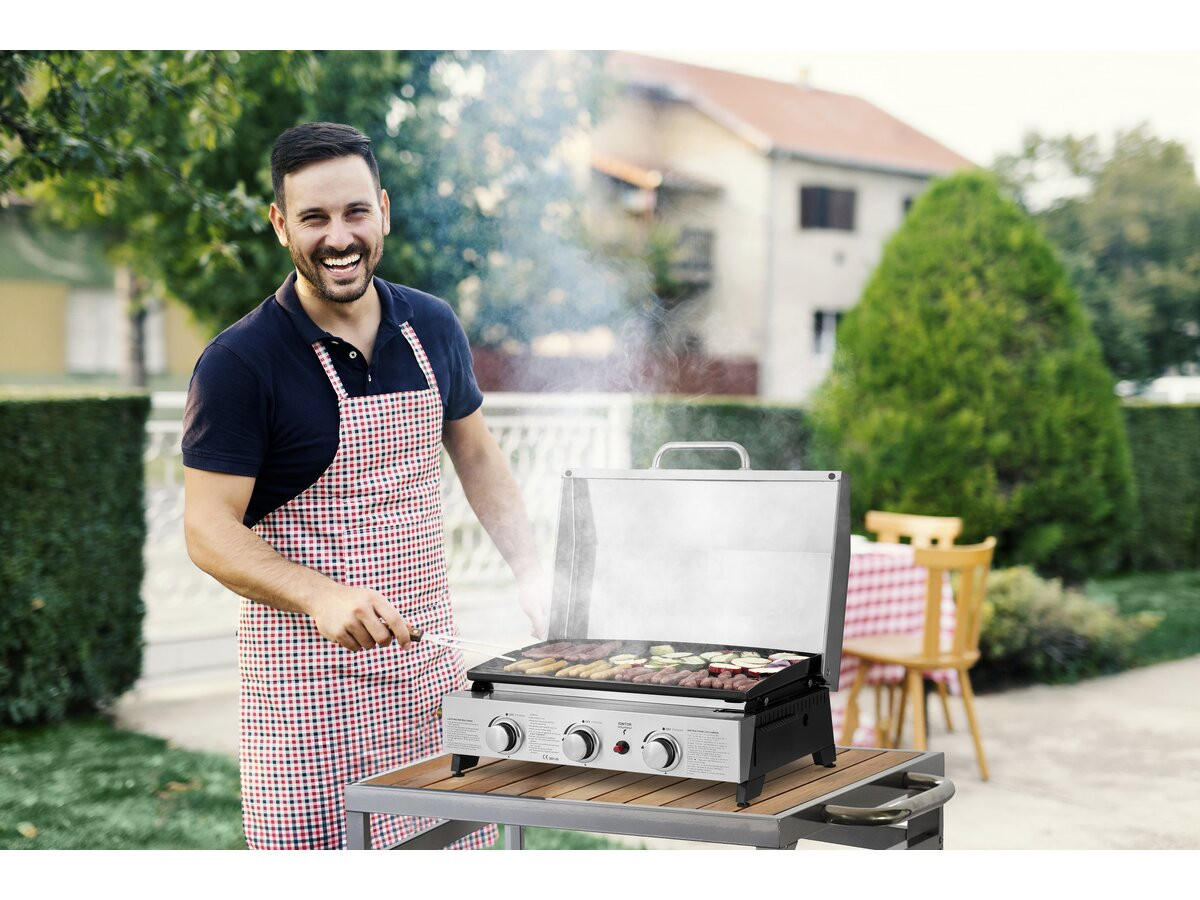 PLANCHA fasto Grau - Grau, Metall (48/25/67cm) - Habitat Garten