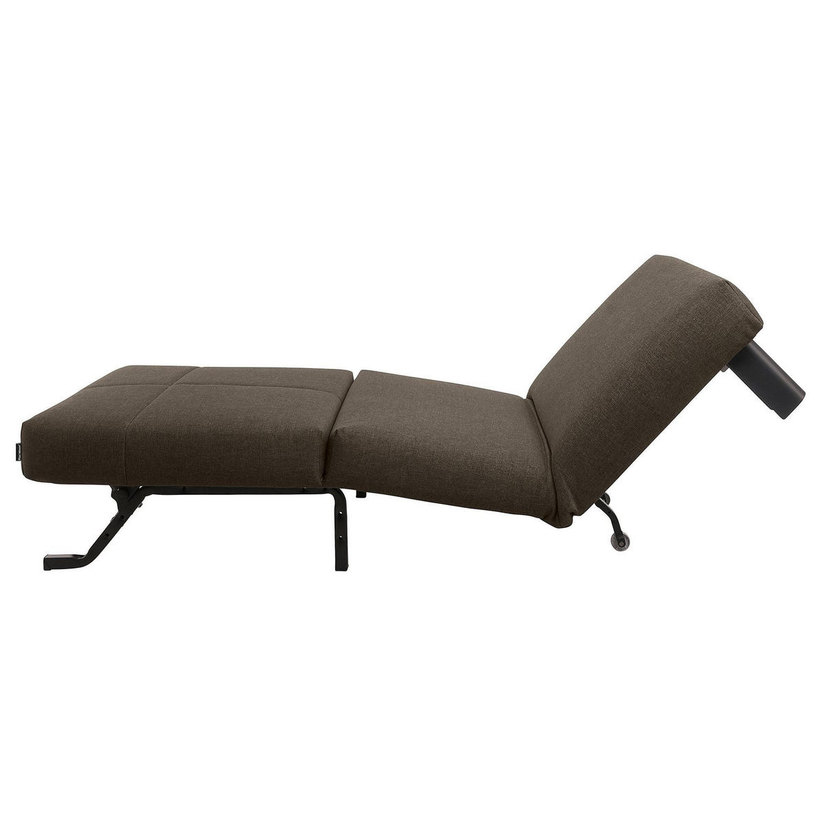 FALTSESSEL Kalomira Bezug Flachgewebe Metall schwarz / braun - Braun, Kunststoff (100/85/85cm) - 58aufmkessel
