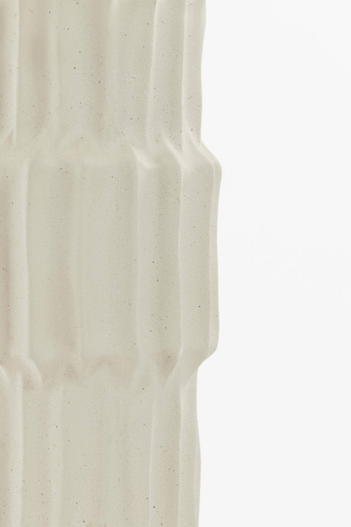 VASE Longa Weiß Ø14,5/36 cm - Weiß, Keramik (36cm) - Light & Living