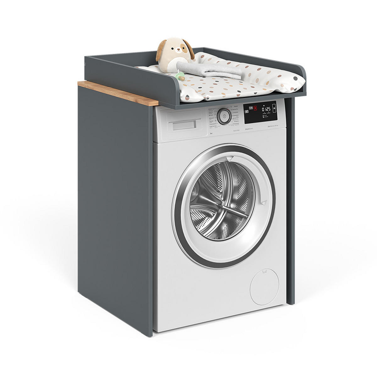 SKŘÍŇKA NA PRAČKU Viktor Antracit/zlatý dub - medově dubová/antracitová, kompozitní dřevo (68/88.2/60cm) - Vicco