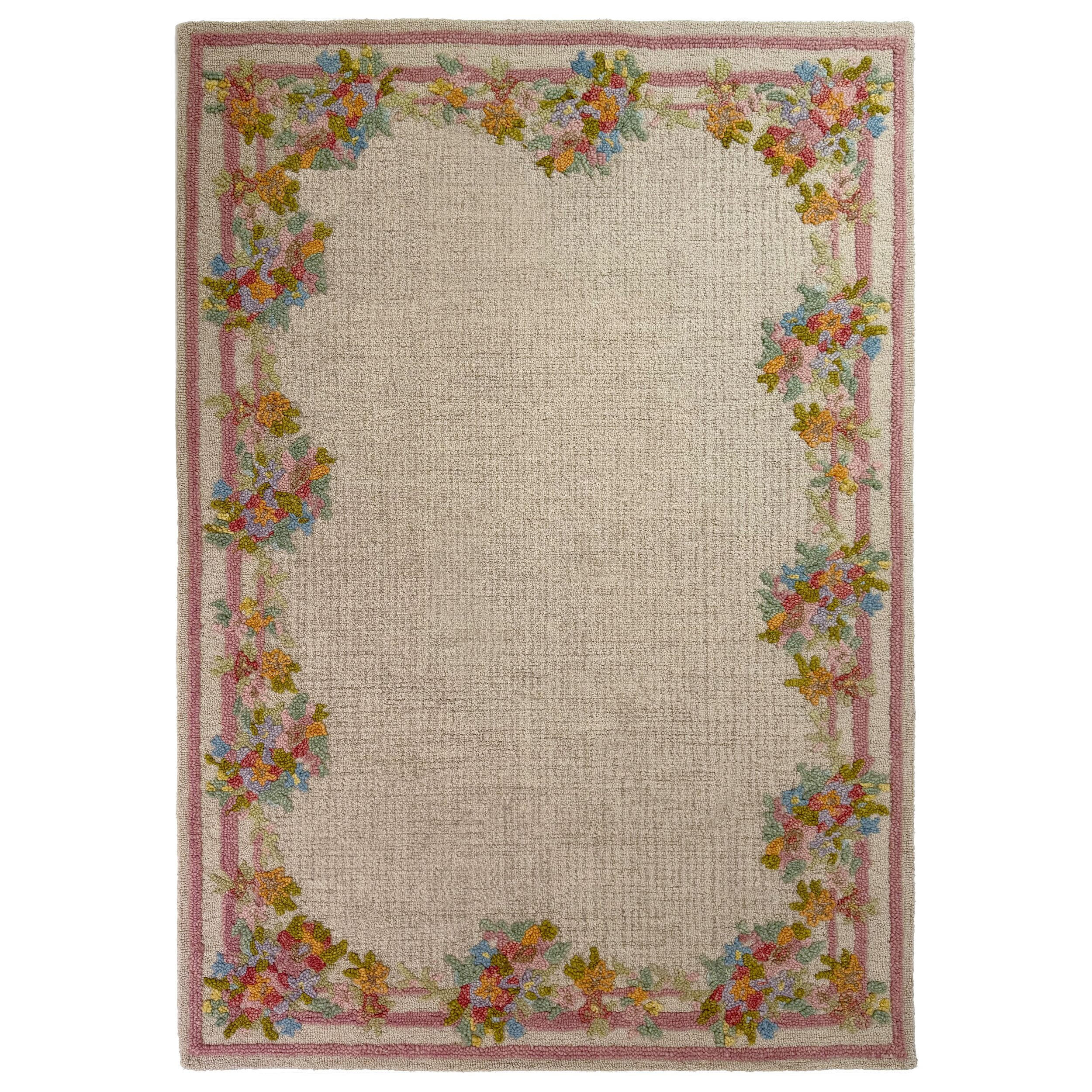 WOLLTEPPICH DAISY, floral, Bunt, 140 x 200 cm - Multicolor, Textil (140/200cm) - KADIMA DESIGN