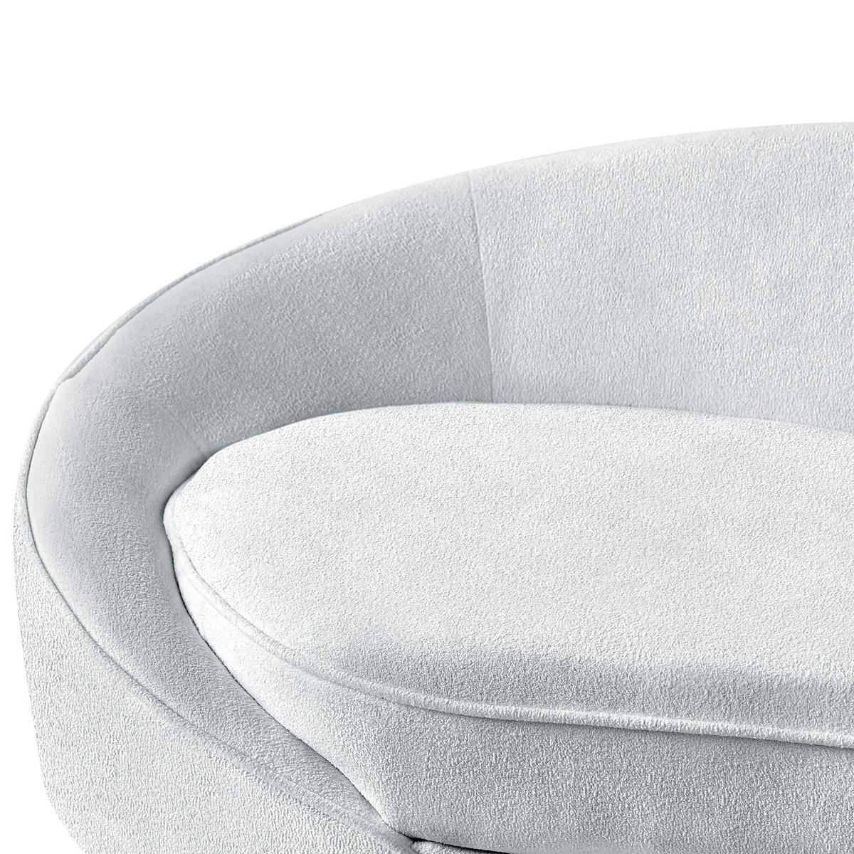 3-SITZER-SOFA Bouclé weiß/schwarz Savar - Schwarz/Weiß, Textil (183/69/84cm) - Beliani
