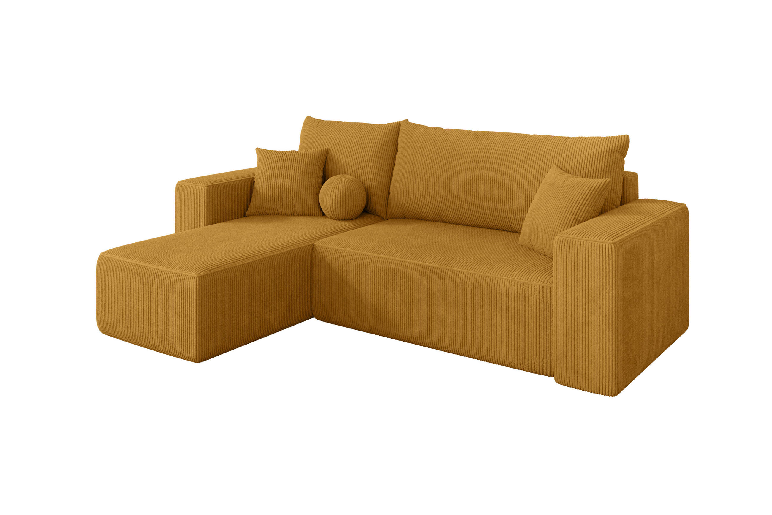 Altdecor Ecksofa Dunkelgelb 249x139 cm