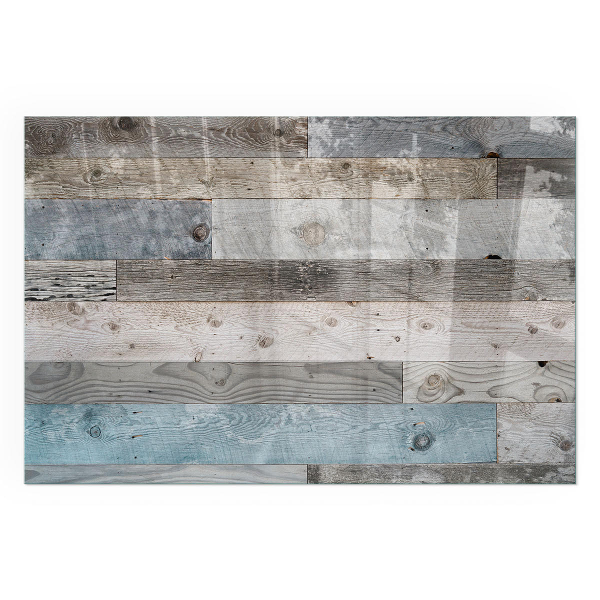 GLASPLATTE für Kamin 60x40 cm - Grau, Glas (60/40/0.4cm) - TULUP