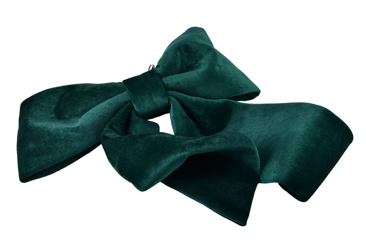 DEKOSCHLEIFE Santa Lila Flaschengrün Stoff - Grün, Textil (77/47/77cm) - Mondex