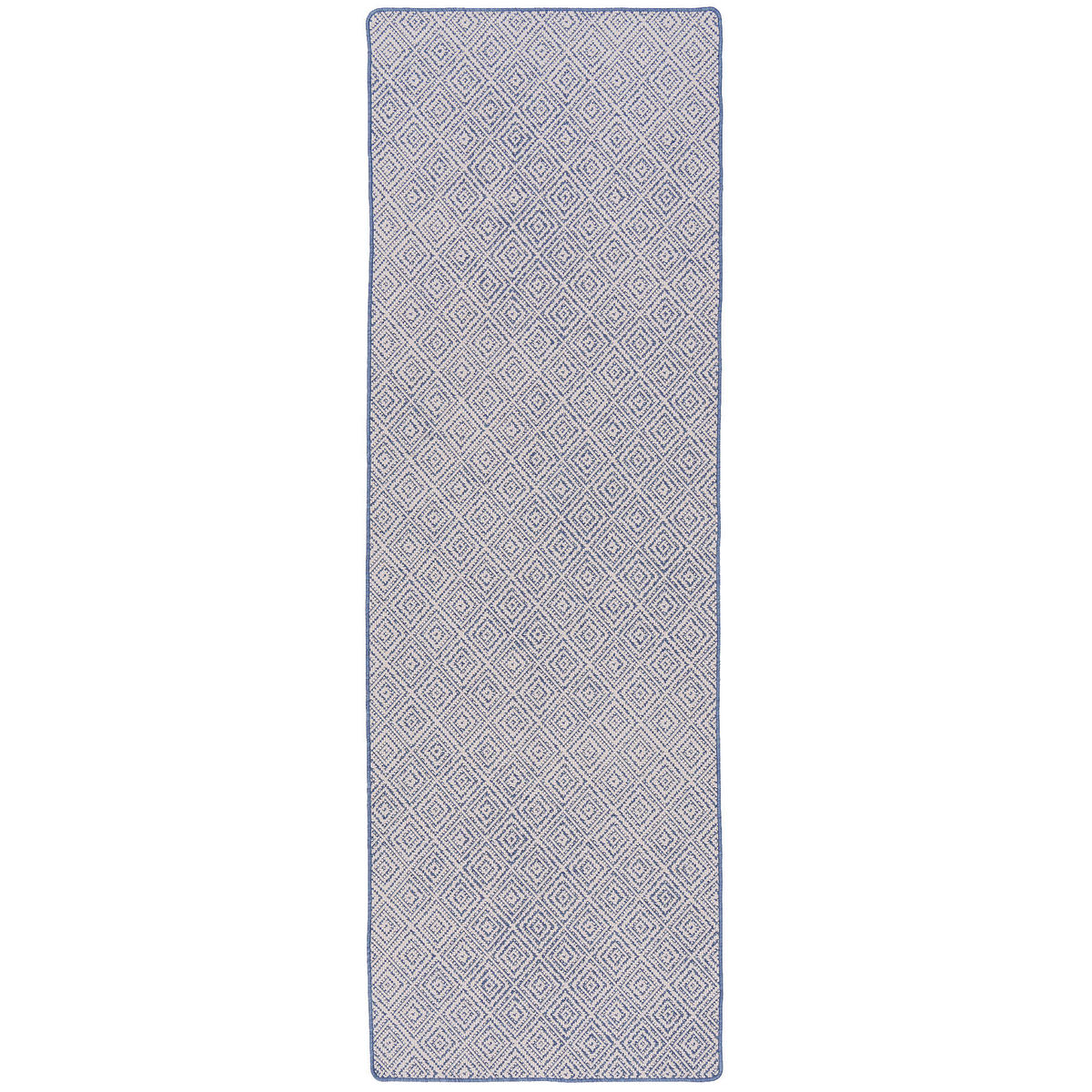 IN- UND OUTDOOR TEPPICH LÄUFER BEIDSEITIG NEWPORT - Blau, Textil (100/300cm) - Snapstyle