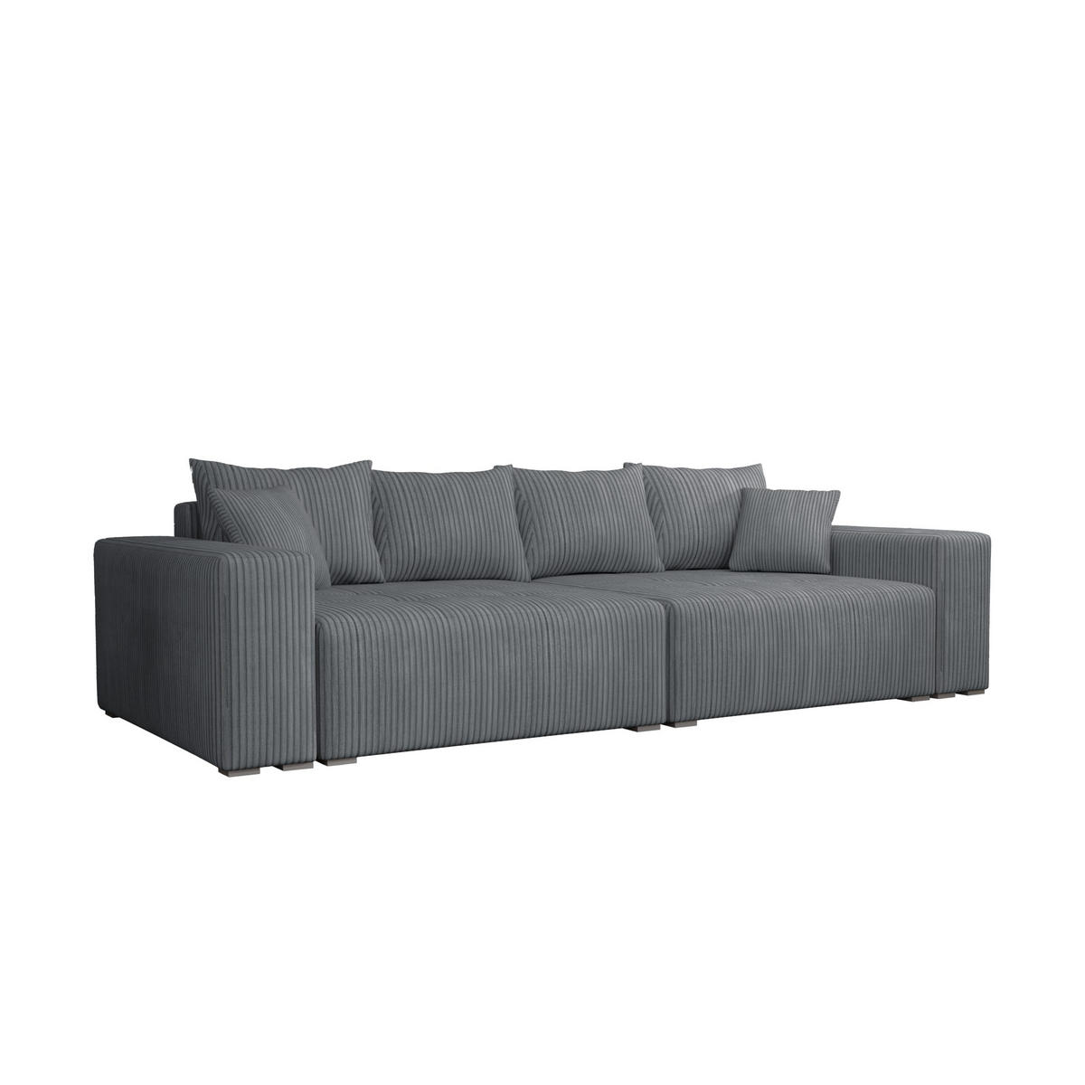 SCHLAFSOFA Couch Elstra Grau - Grau, Textil (300/97/140cm) - Fedve