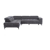 RELAXSOFA - 5 Personen - Stoff - Anthrazitgrau - - Anthrazit, Textil (298/75/211.5cm) - Vente-Unique