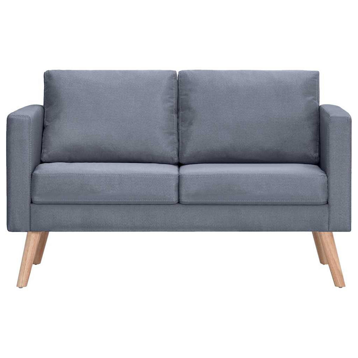2-SITZER-SOFA Frankenberg - Dunkelgrau, Holz (116/73/70cm) - Nettlife