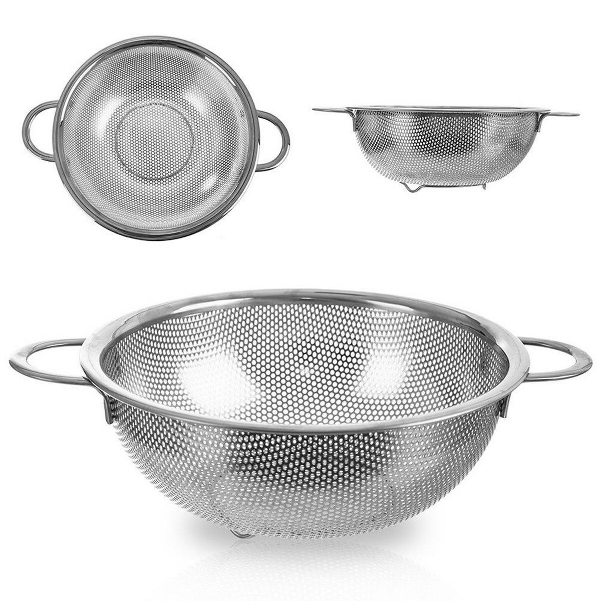 KÜCHENSIEB ANETT Silber 20,5 cm - Silberfarben, Metall (20.5cm) - Orion 