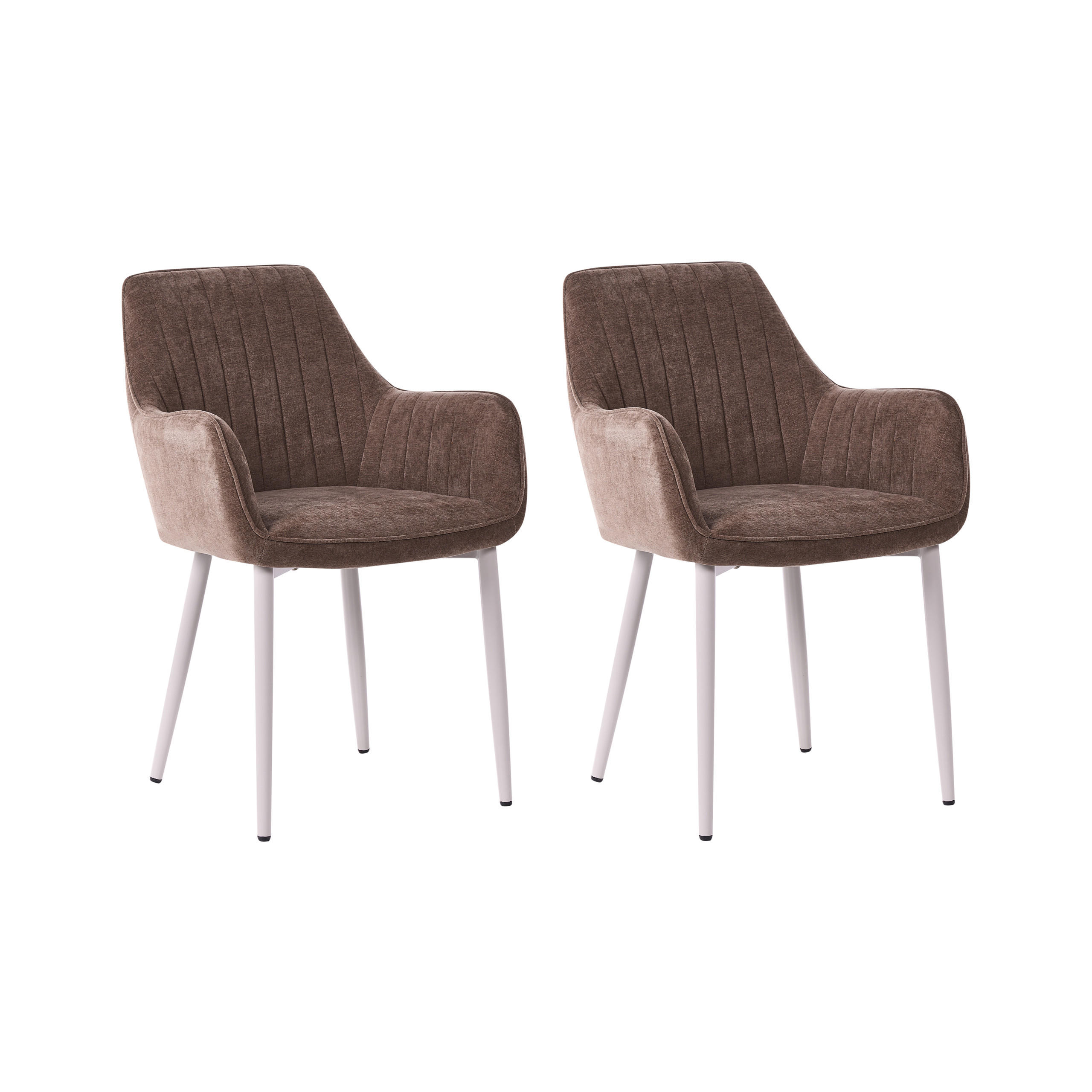Beliani Esszimmerstuhl Braun, Beige 60x84x61 cm