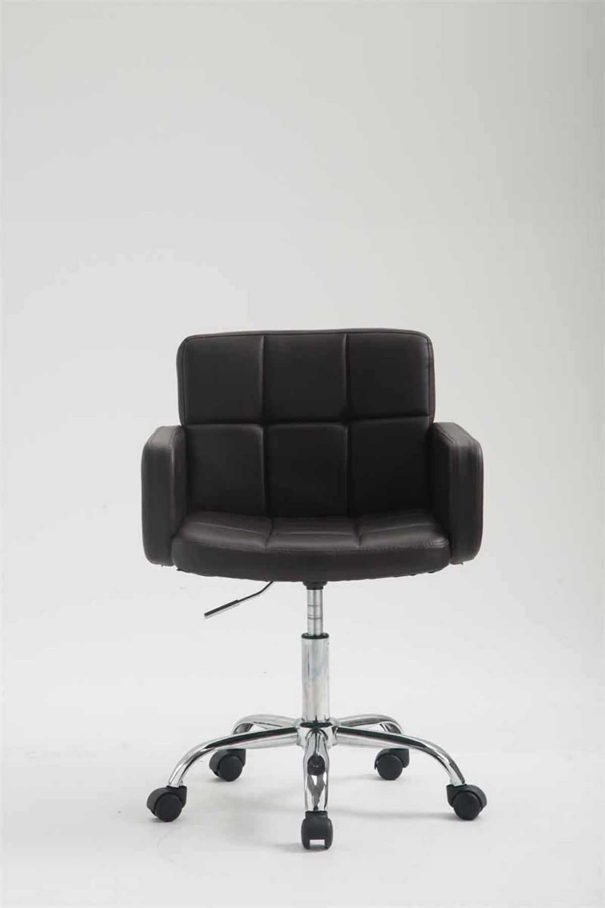 ARBEITSHOCKER Lausanne Kunstleder braun - Braun, Metall (60/89/52cm) - TPFLiving